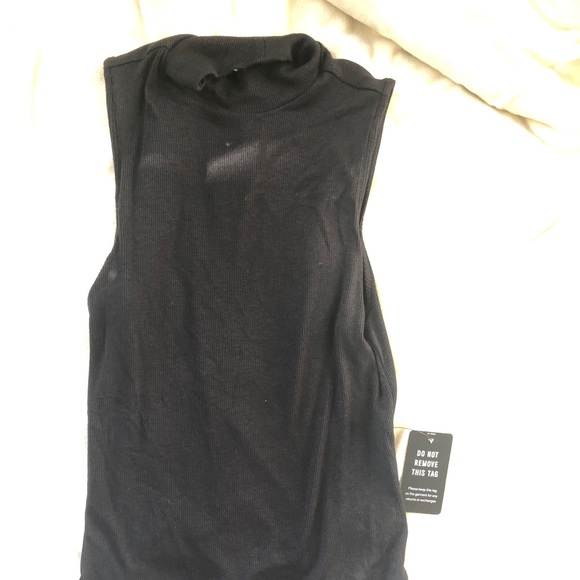 NWT Express One Eleven black mock neck bodysuit - Picture 2 of 3